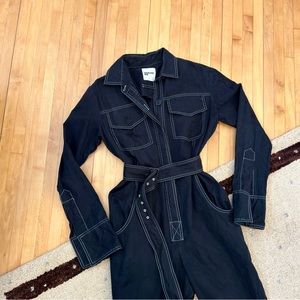 Orseund Iris Workwear Black Jumpsuit